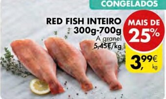 Pingo Doce Red Fish Inteiro 300-700g promoção