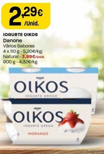 Intermarché Iogurte oikos promoção
