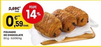 Intermarché Pão doce com chocolate promoção