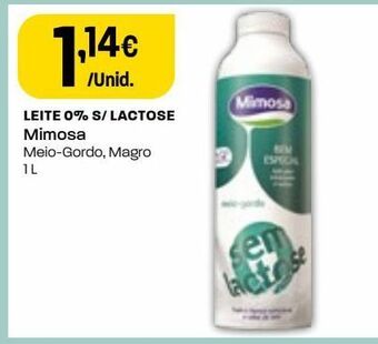 Intermarché Leite sem lactose mimosa promoção