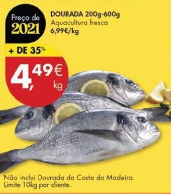 Pingo Doce Dourada promoção
