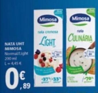 E.Leclerc Leite mimosa promoção