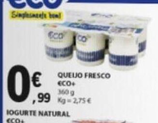 E.Leclerc Queijo fresco eco+ promoção