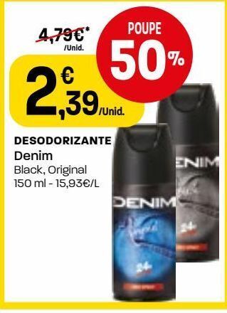 Intermarché Desodorizante denim promoção