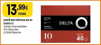 Intermarché Cápsulas de café delta q promoção