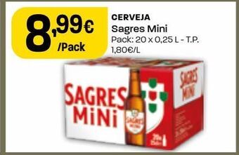 Intermarché Cerveja sagres mini promoção
