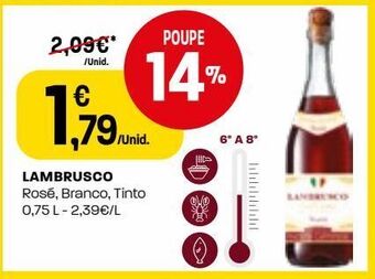 Intermarché Vinho rosé lambrusco promoção