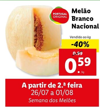 Lidl Melão Branco Nacional promoção