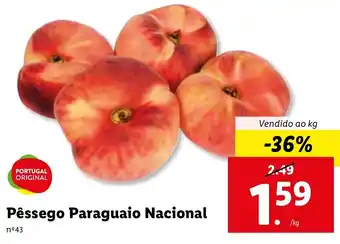 Lidl Pêssego Paraguaio Nacional promoção