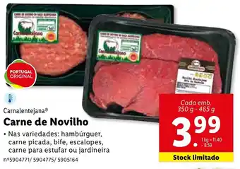Carne de Novilho 350g-465g