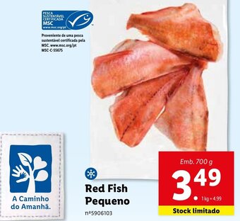 Lidl Red Fish Pequeno 700g promoção