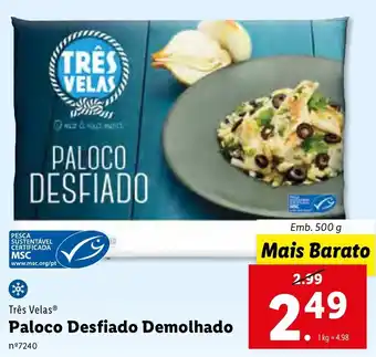 Lidl Paloco Desfiado Demolhado 500g promoção