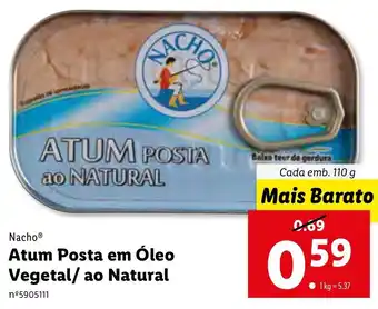 Lidl Atum Posta em Óleo Vegetal/ ao Natural 110g promoção
