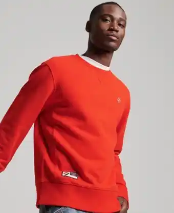 Superdry Code organic cotton essential crew sweatshirt promoção