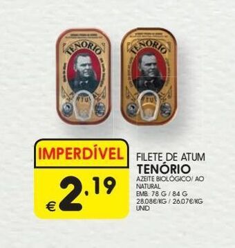 Meu Super Filé de atum tenorio promoção