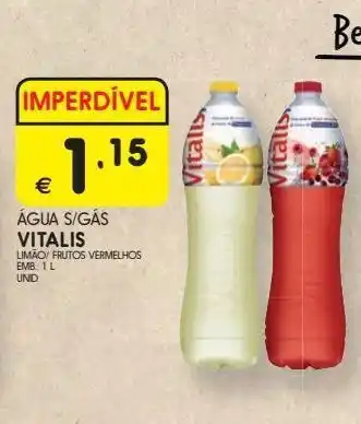 Água com sabor vitalis