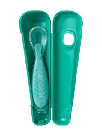 Prénatal Colher de silicone com 6m + porta-colher - that's love promoção