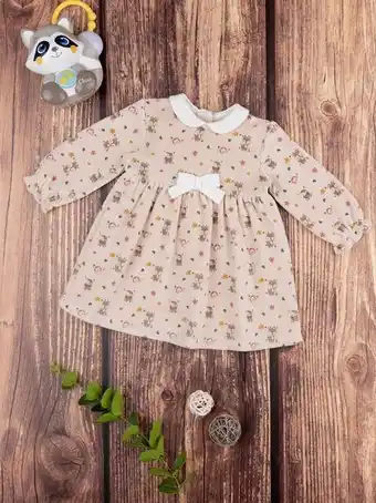 Prénatal Vestido de pinafore bege para rapariga - prénatal promoção