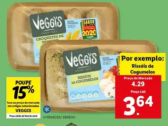 Lidl Veggis Rissóis de Cogumelos promoção