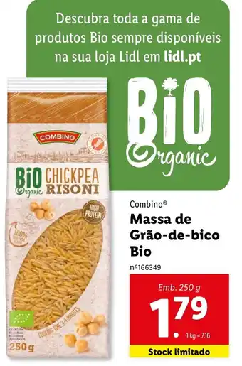 Lidl Combino Massa de Grão-de-bico Bio 250g promoção