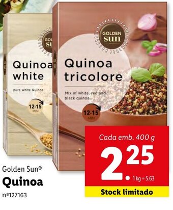 Lidl Golden Sun Quinoa 400g promoção