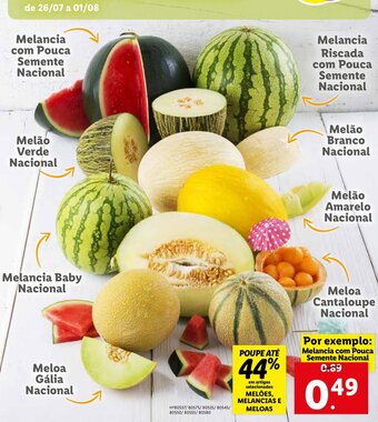 Lidl Melancia com Pouca Semente Nacional promoção