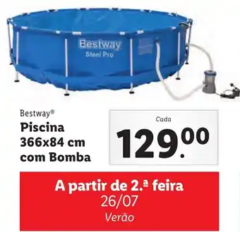 Lidl Bestway Piscina 366x84cm com Bomba promoção