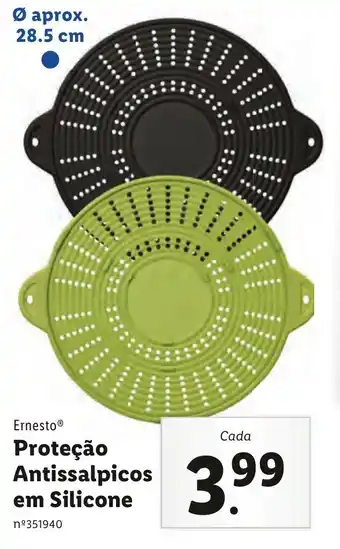 Lidl Ernesto Proteção Antissalpicos em Silicone 28,5cm promoção