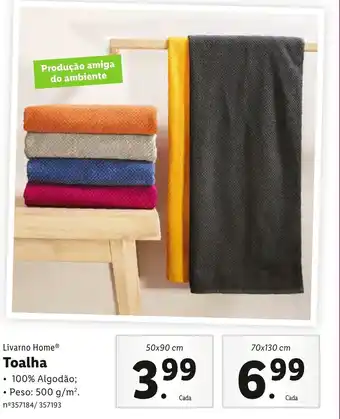 Livarno Home Toalha 70x130cm