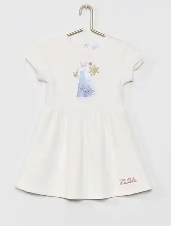 Vestido em malha de 'frozen'