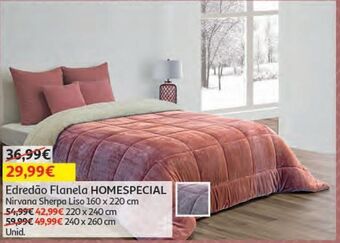 Auchan Edredão flanel homespecial promoção