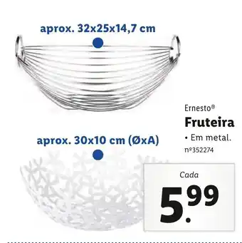 Lidl Ernesto Fruteira promoção