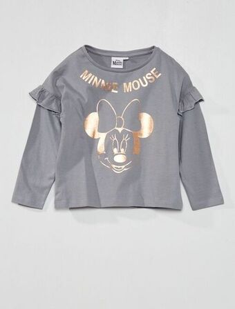 Kiabi T-shirt 'minnie' 'disney' com folhos promoção