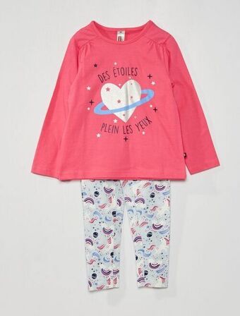 Kiabi Pijama comprido em jersey - 2 peças promoção
