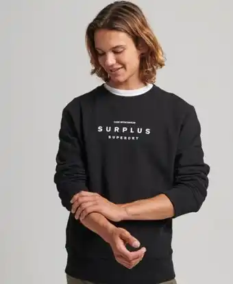 Superdry Surplus graphic loose crew sweatshirt promoção