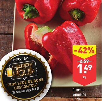 ALDI Pimento Vermelho promoção