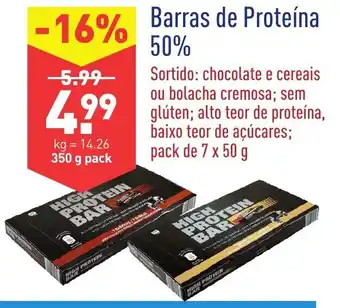 Barras de Proteína 50% 7x50g