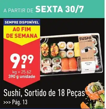 ALDI Sushi, Sortido de 18 Peças promoção