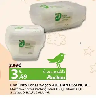 Auchan Cj.3 caixas cons. quad. actuel promoção