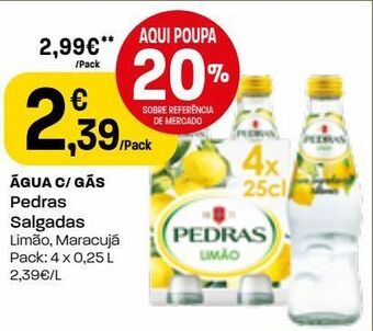 Intermarché Água com gás pedras promoção