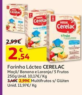 Auchan Farinha láctea cerelac promoção