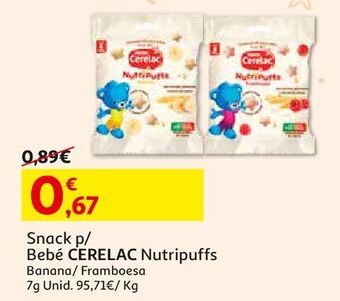Auchan Snack para bebé cerelac promoção