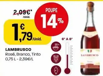 Intermarché Vinho rosé lambrusco promoção