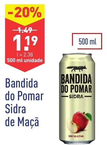 ALDI Bandida do Pomar Sidra de Maça 500ml promoção