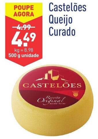 ALDI Castelões Queijo Curado 500g promoção