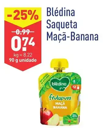 ALDI Blédina Saqueta Maçã-Banana 90g promoção