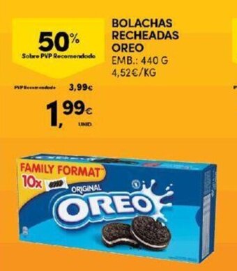 Continente Bolachas Recheadas Oreo 440g promoção