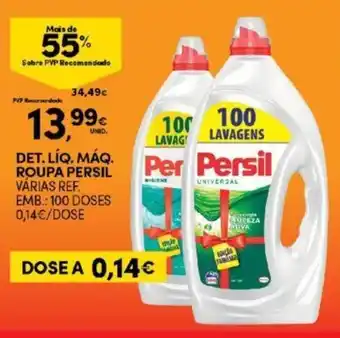 Continente Det. Liq. Maq. roupa Persil promoção
