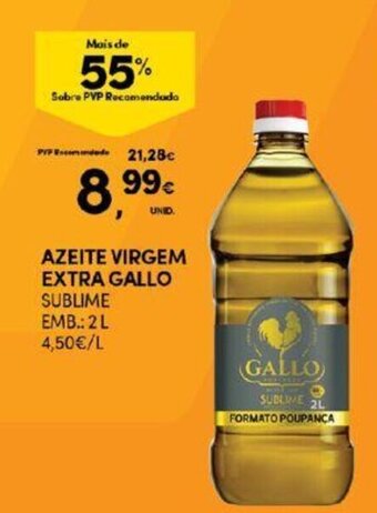 Continente Azeite Virgem Extra Gallo 2L promoção