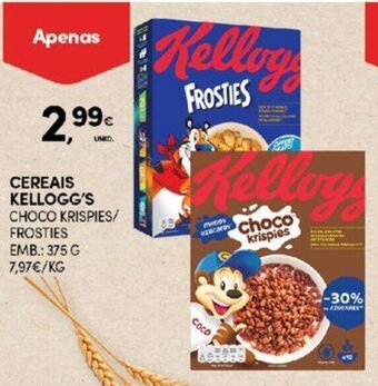 Continente Cereais Kellogg's 375g promoção